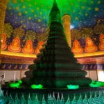 Slotici_na_cestach_Bangkok_zelená pagoda